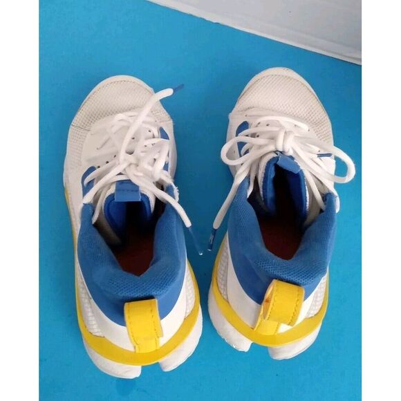 Under Armour Curry 7 Basketball Shoes Athletic Sneakers‎ White Blue Yellow main image 9